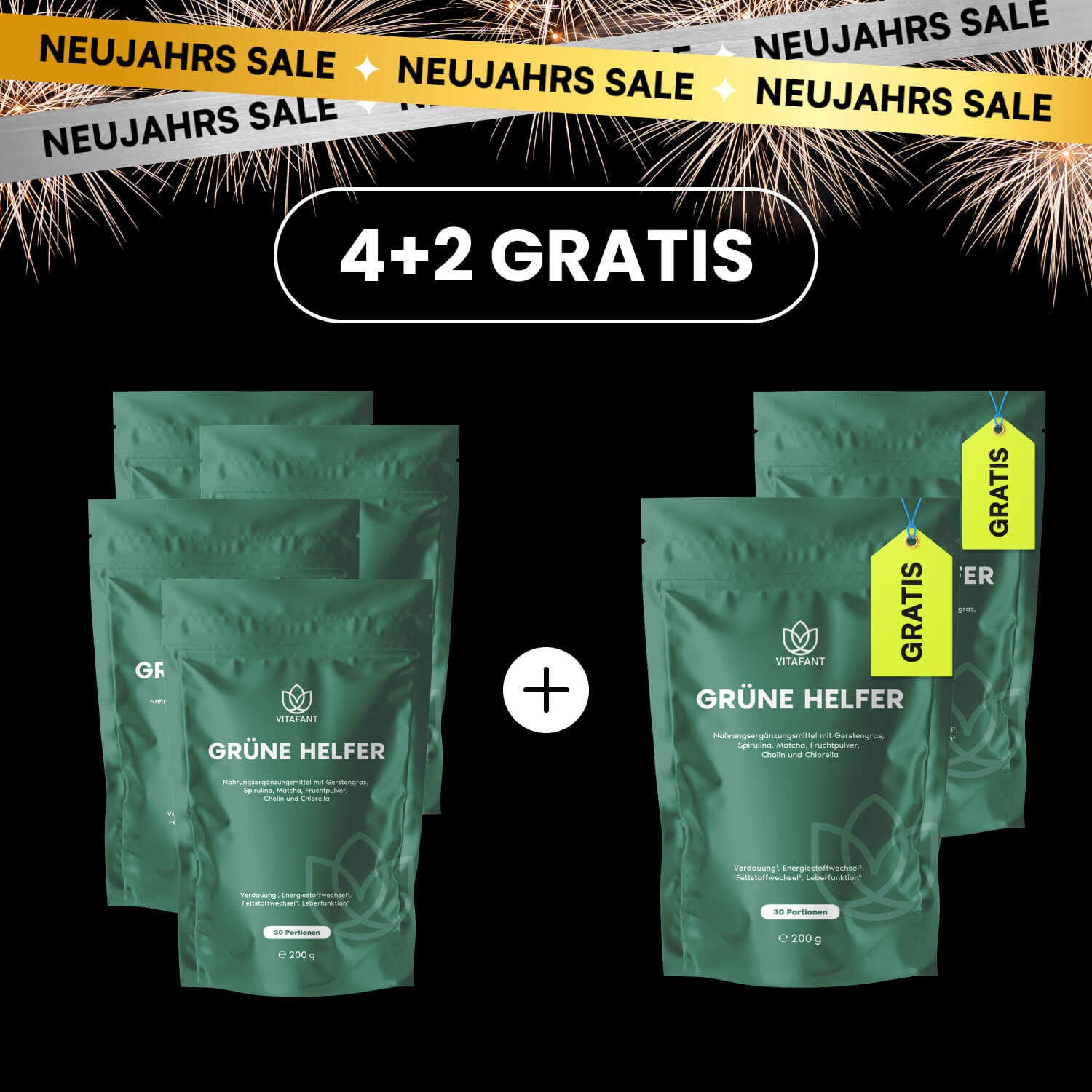 Grüne Helfer 4+2 Gratis