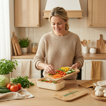 Lunchbox mit Bambus-Deckel