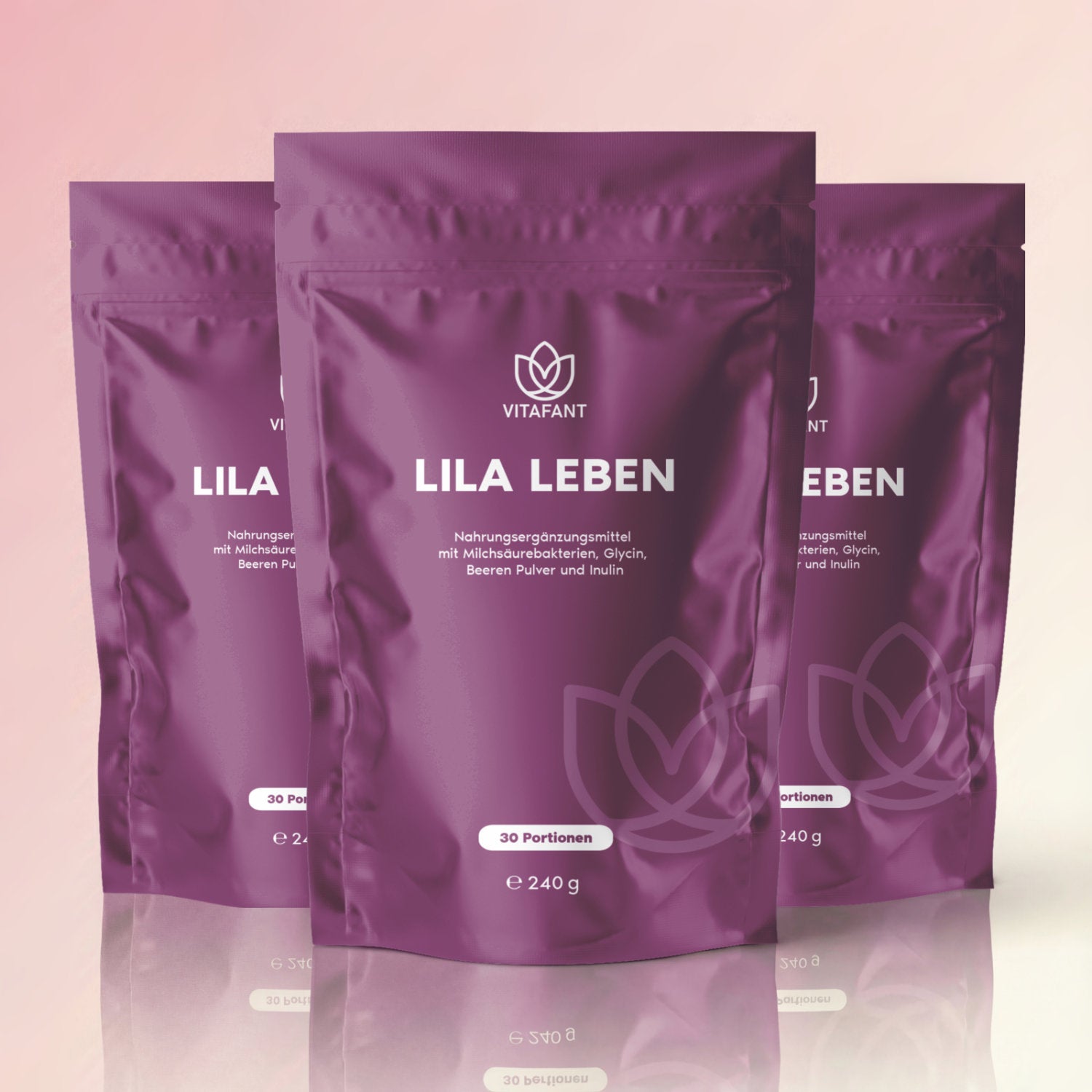 Lila Leben 3er Pack